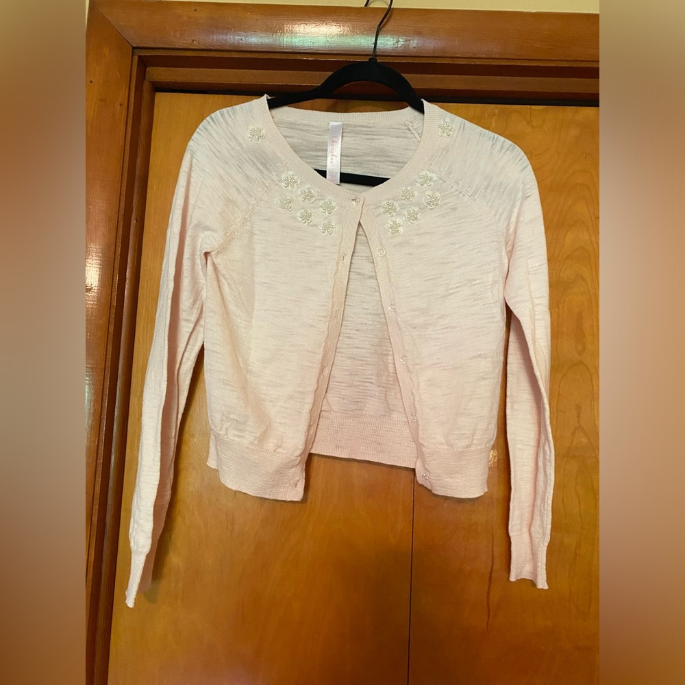 EUC girls Cherokee beaded sweater